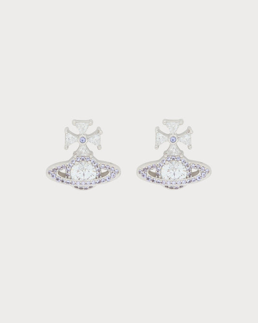 VIVIENNE WESTWOOD Mila Orb Pave Stud Earrings Metal(2 Colors)