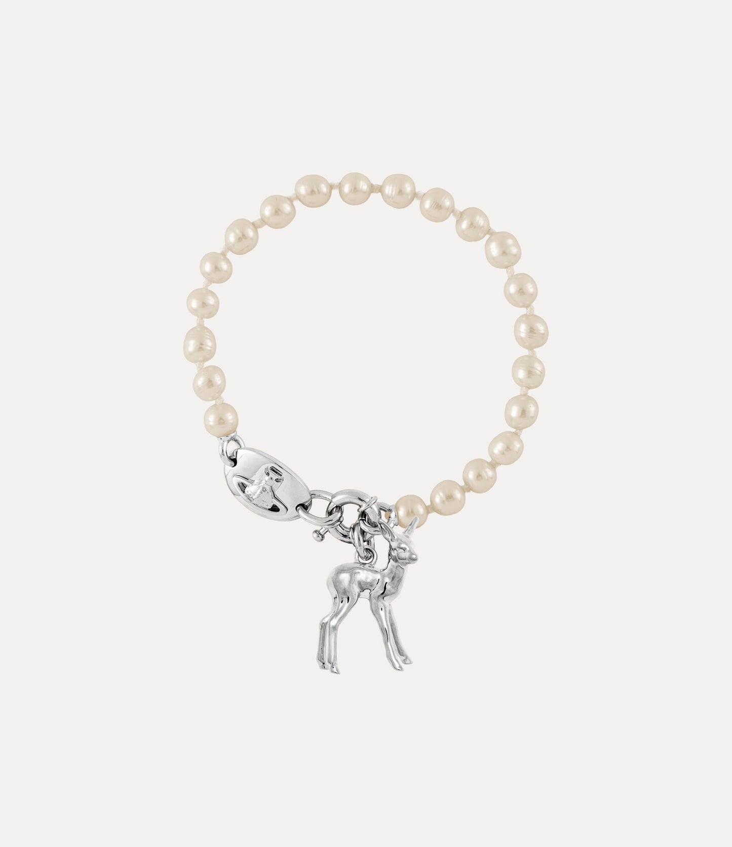 VIVIENNE WESTWOOD Monette Pearl Platinum Bracelet Brass(2 Colors)