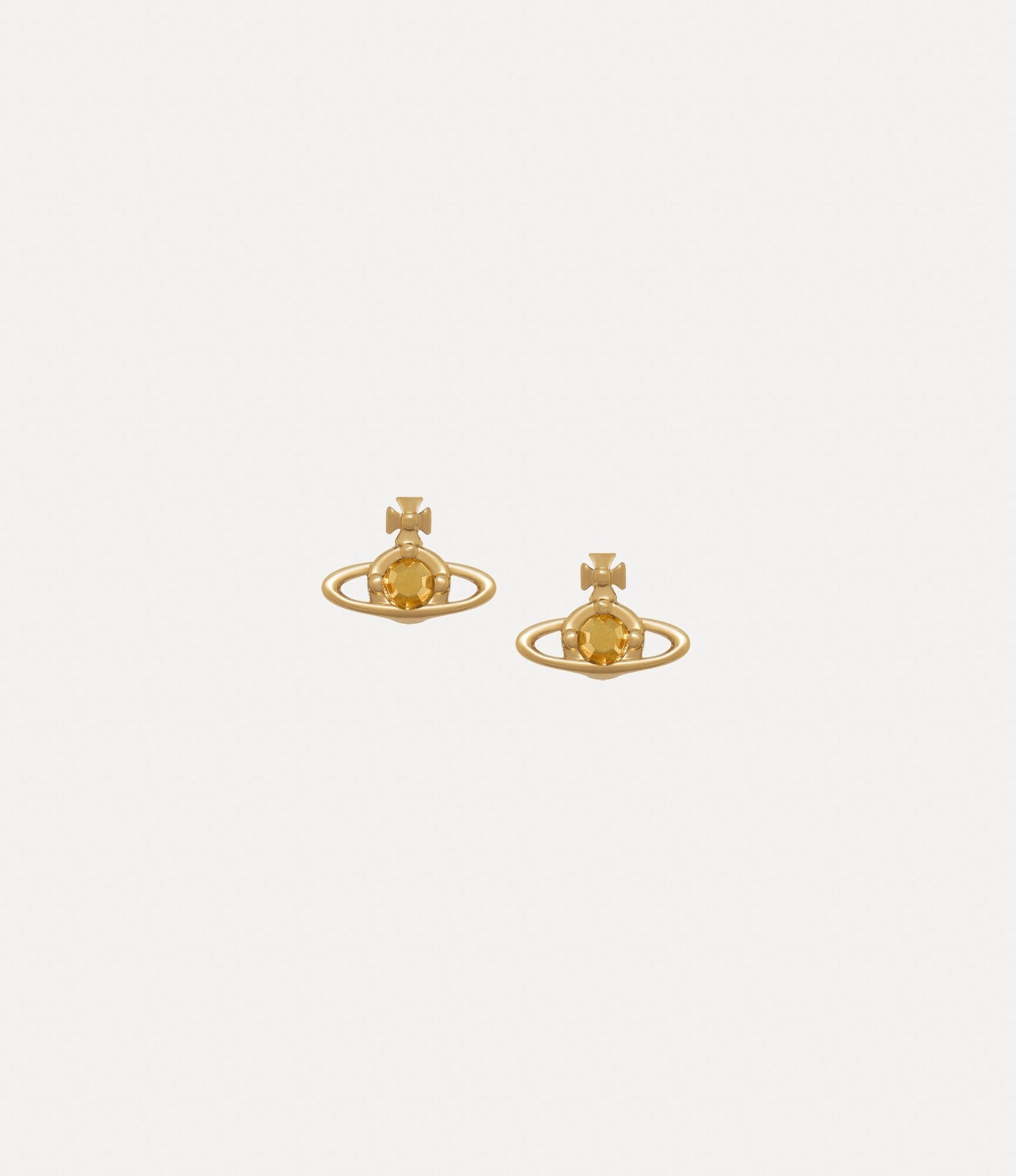 VIVIENNE WESTWOOD Solitaire Earrings Brass(Nano/4 Colors)