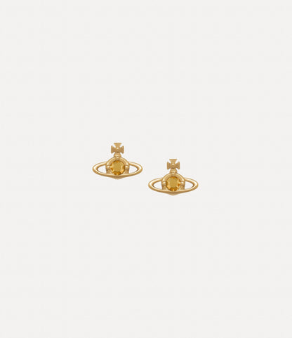 VIVIENNE WESTWOOD Solitaire Earrings Brass(Nano/4 Colors)