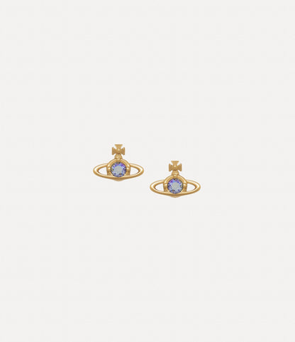 VIVIENNE WESTWOOD Solitaire Earrings Brass(Nano/4 Colors)