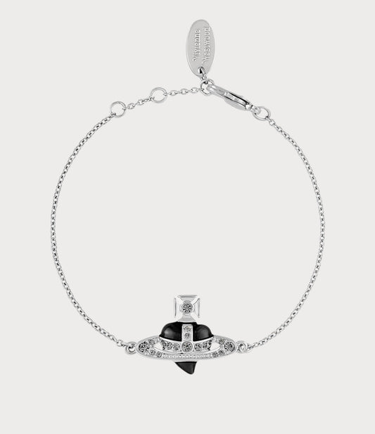 VIVIENNE WESTWOOD New Diamante Heart Bracelet Brass(2 Colors)