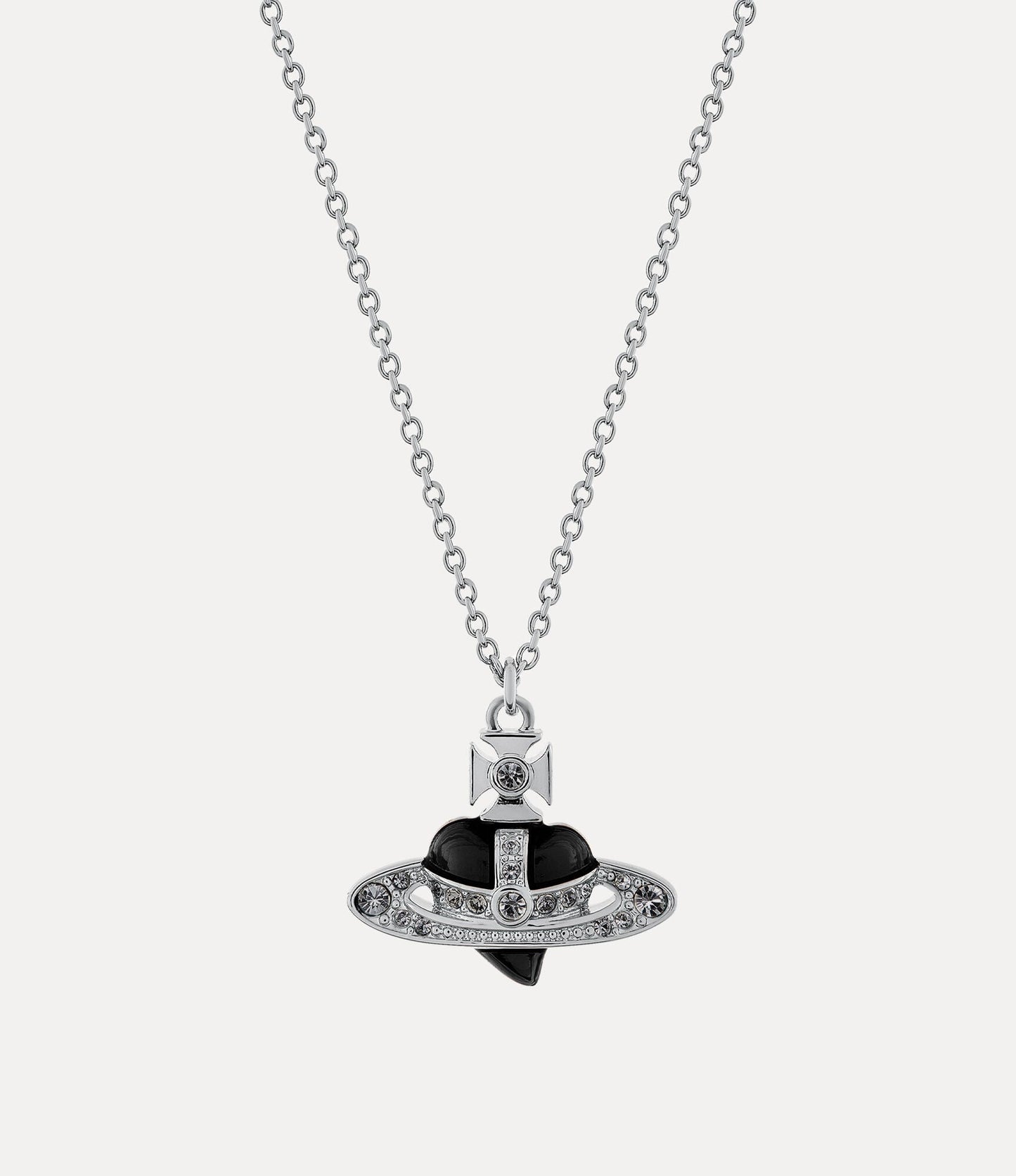 VIVIENNE WESTWOOD New Diamante Heart Pendant Necklace Brass(4 Colors)