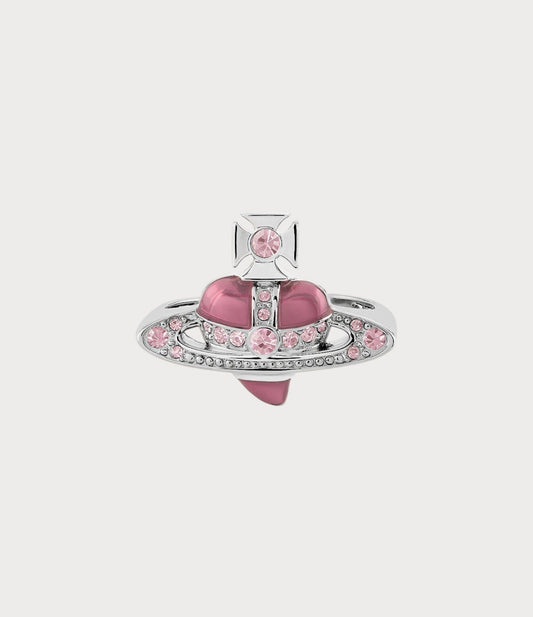 VIVIENNE WESTWOOD New Diamante Heart Ring(3 Colors)