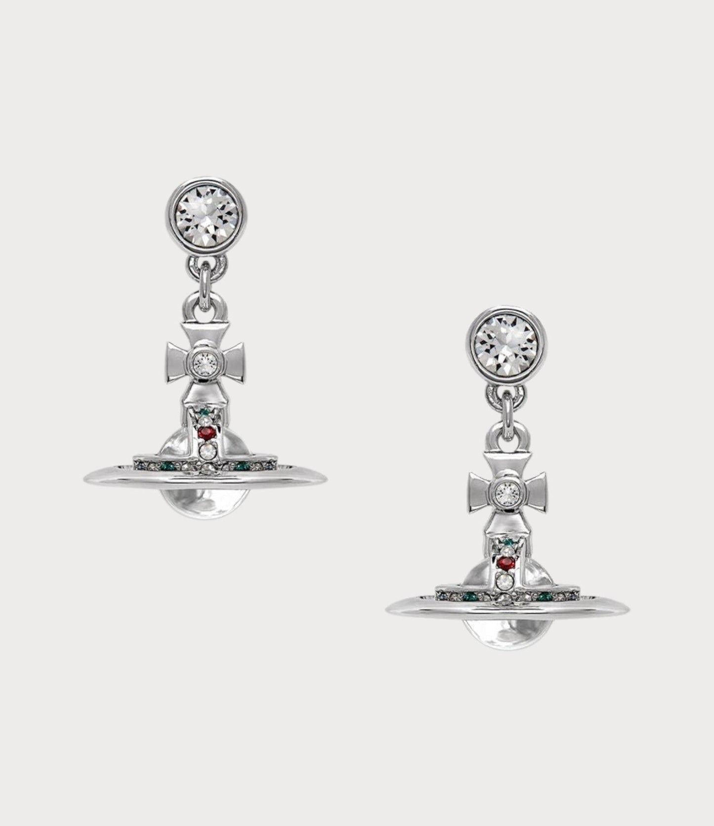 VIVIENNE WESTWOOD New Orb Earrings Brass(Petite/Silver)