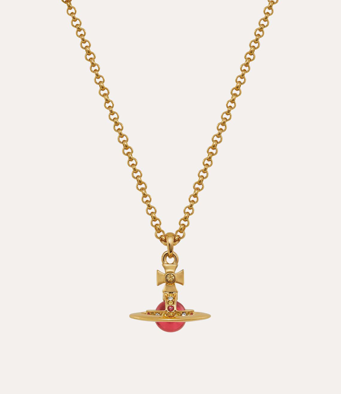 VIVIENNE WESTWOOD New Orb Pendant Necklace Brass(Petite/Gold)
