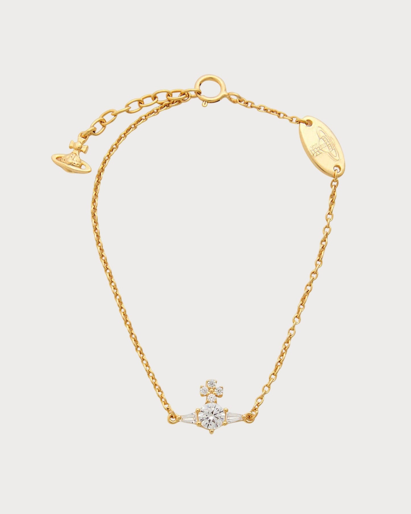 VIVIENNE WESTWOOD Ofelia Orb Sterling Silver Bracelet(Gold)