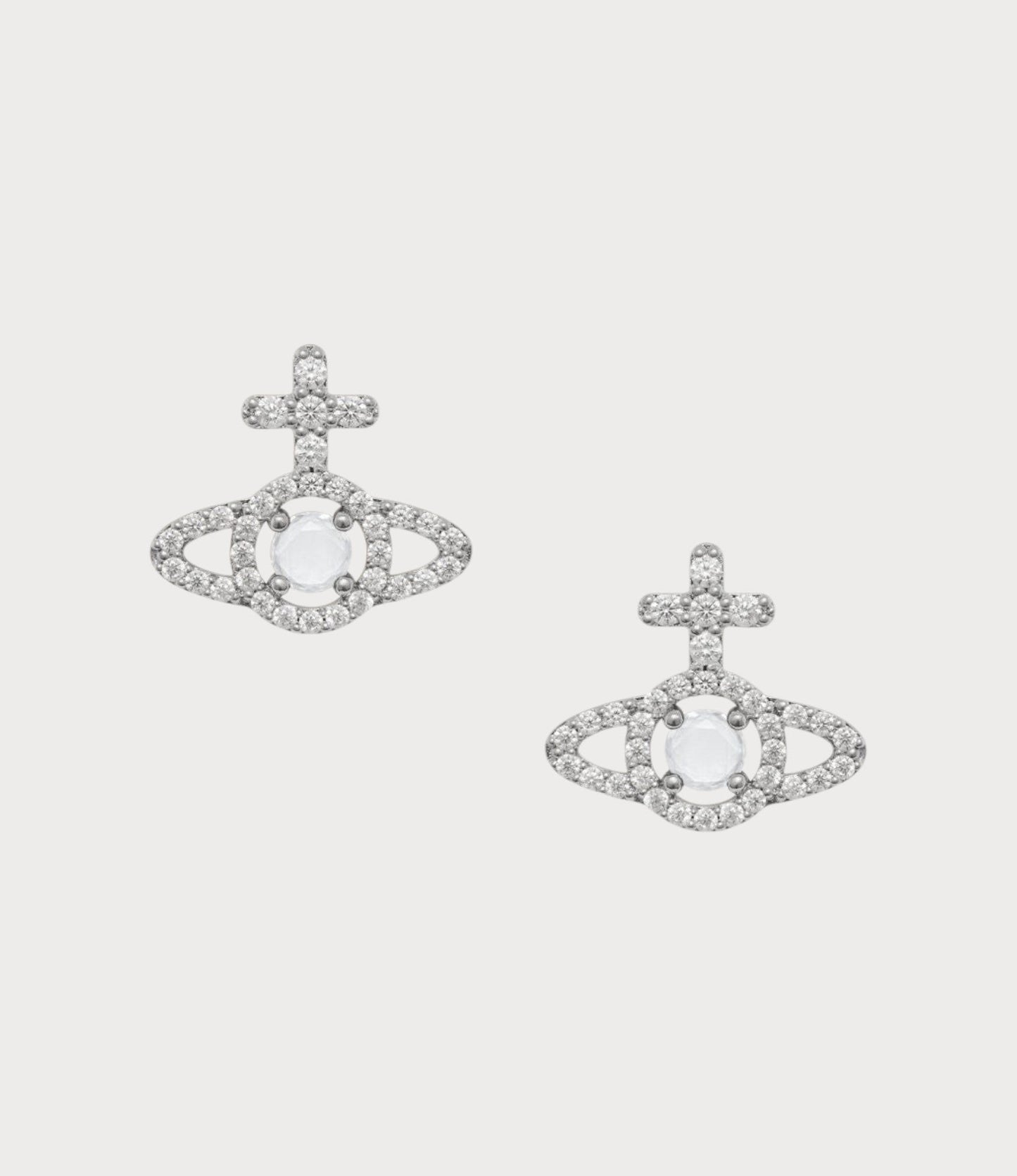 VIVIENNE WESTWOOD Olympia Earrings Brass(Silver)