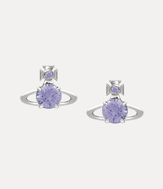 VIVIENNE WESTWOOD Reina Crystal-Embellished Orb Stud Earrings Brass(2 Colors)