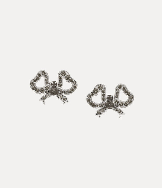 VIVIENNE WESTWOOD Rigoberta Earrings Brass(Black/Silver)