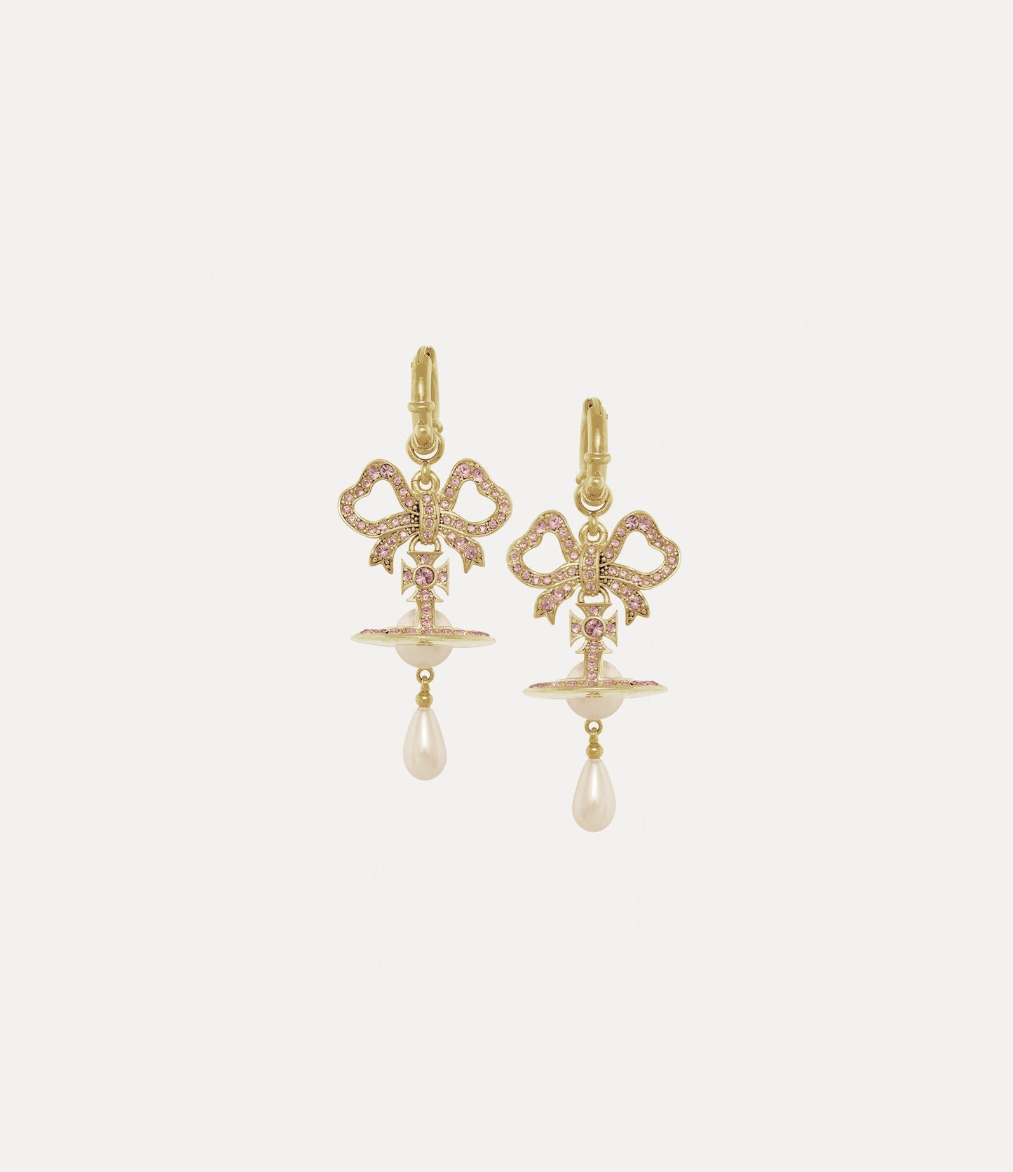 VIVIENNE WESTWOOD Rigoberta Pearl Earrings Brass(2 Colors)