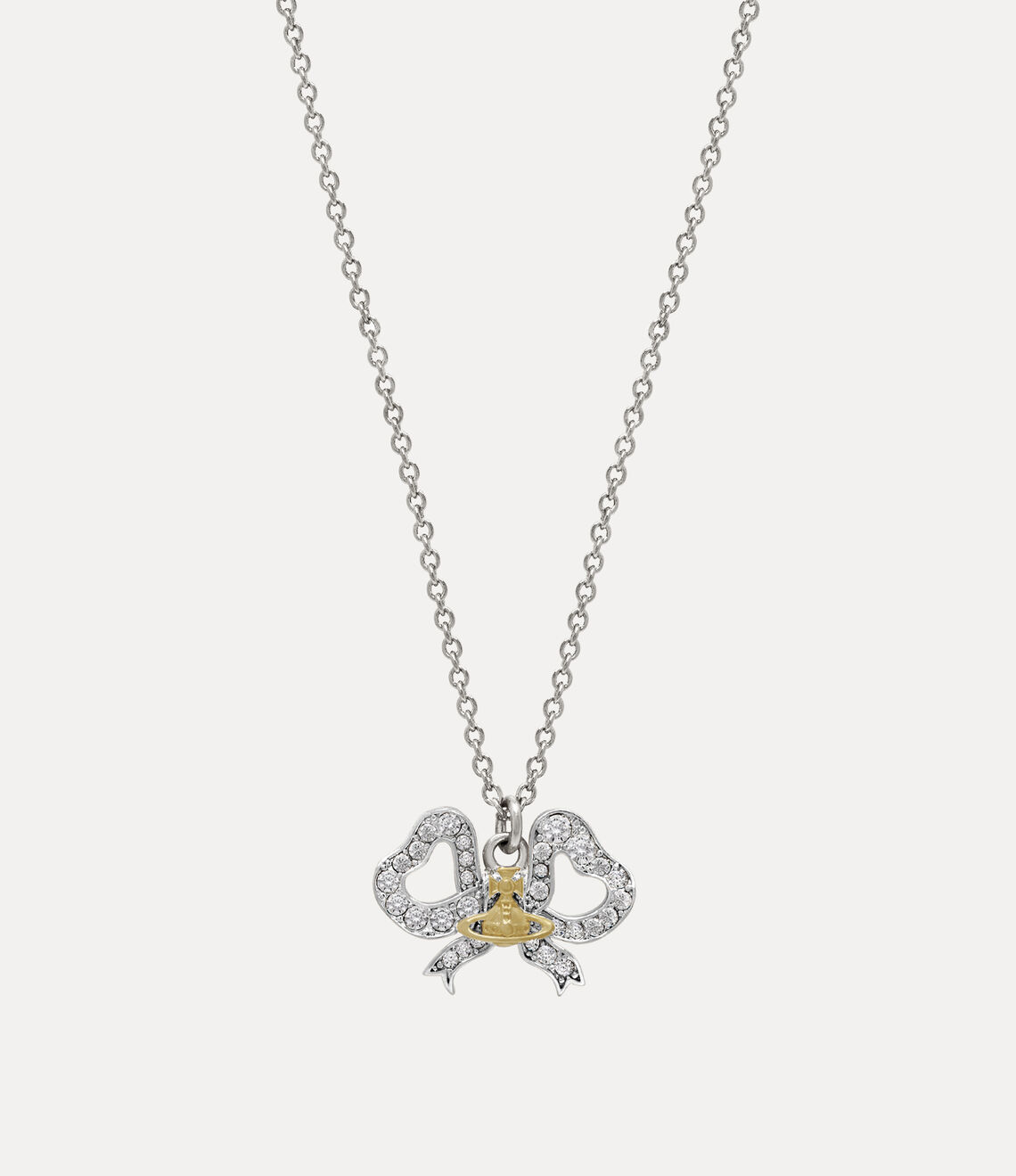 VIVIENNE WESTWOOD Rigoberta Pendant Necklace Brass(Silver)