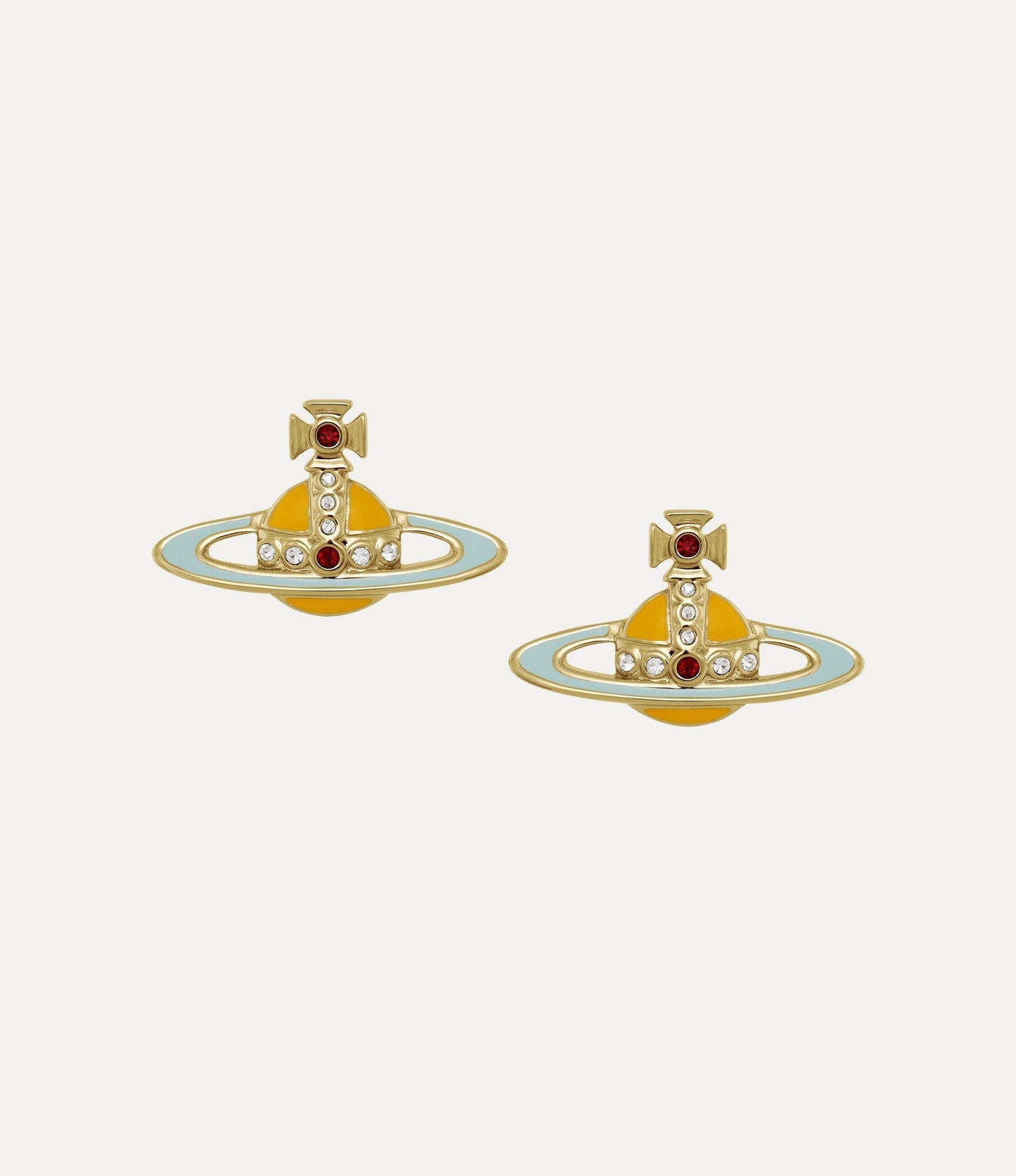 VIVIENNE WESTWOOD Neo Bas Relief Mustard Earrings Brass(Small/Gold)