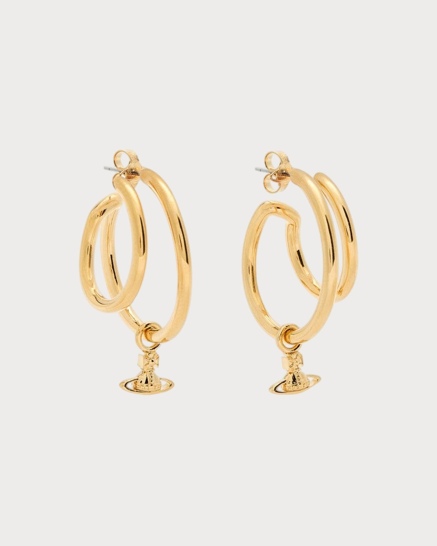 VIVIENNE WESTWOOD The Ronda Layered Hoop Earrings Metal(Gold)