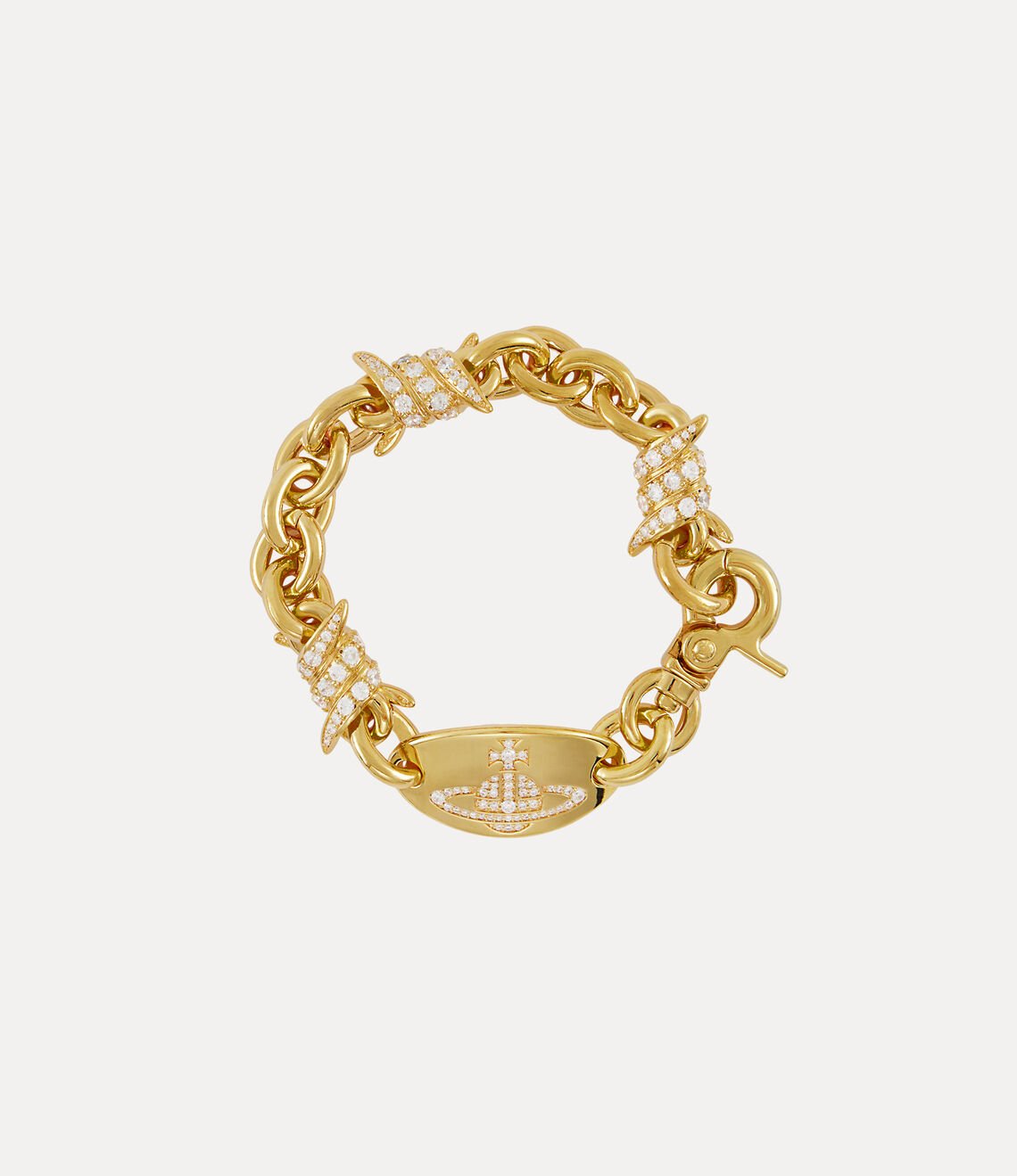 VIVIENNE WESTWOOD Verena Chain Bracelet Brass(2 Colors)