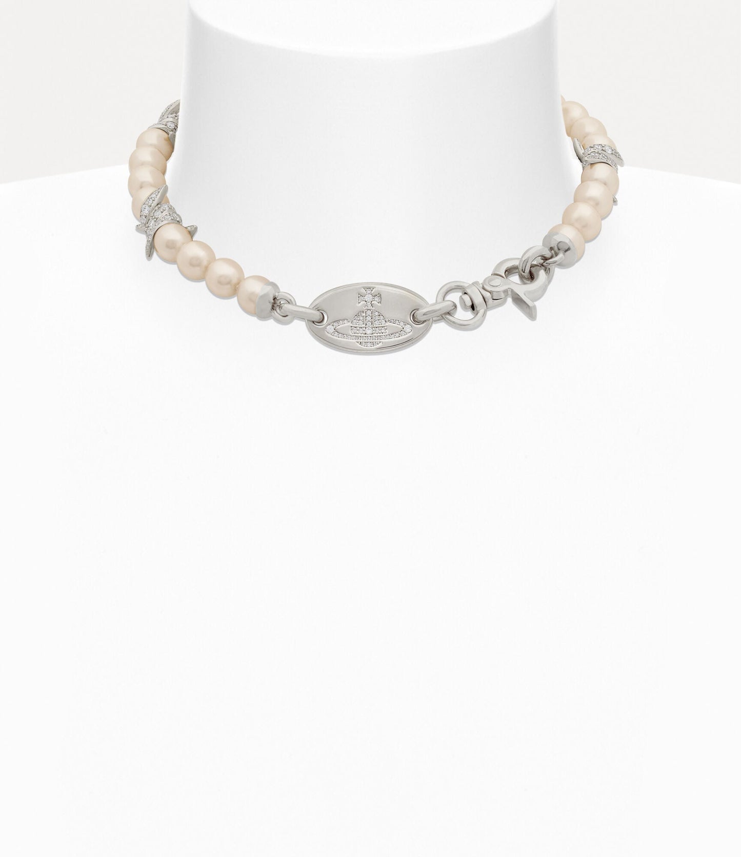 VIVIENNE WESTWOOD Verena Pearl Necklace Brass(2 Colors)